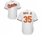 Baltimore Orioles #35 Dwight Smith Jr. Replica White Home Cool Base Baseball Jersey