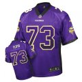 Minnesota Vikings #73 Sharrif Floyd Elite Purple Drift Fashion NFL Jersey