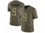 Chicago Bears #9 Jim McMahon Limited Olive Camo Salute to Service NFL Jersey