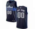 Dallas Mavericks Customized Authentic Navy Blue Basketball Jersey Statement Edition