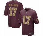 Washington Redskins #17 Terry McLaurin Game Burgundy Red Gold Number Alternate 80TH Anniversary Football Jersey
