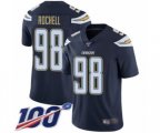 Los Angeles Chargers #98 Isaac Rochell Navy Blue Team Color Vapor Untouchable Limited Player 100th Season Football Jersey