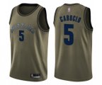 Memphis Grizzlies #5 Bruno Caboclo Swingman Green Salute to Service Basketball Jersey