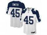 Dallas Cowboys #45 Rod Smith Game White Throwback Alternate NFL Jersey