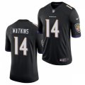 Baltimore Ravens #14 Sammy Watkins Nike Black Vapor Limited Player Jersey