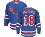 CCM New York Rangers #18 Walt Tkaczuk Authentic Royal Blue Heroes of Hockey Alumni Throwback NHL Jersey