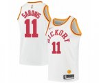 Indiana Pacers #11 Domantas Sabonis Authentic White Hardwood Classics Basketball Jersey