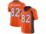 Denver Broncos #82 Jeff Heuerman Vapor Untouchable Limited Orange Team Color NFL Jersey