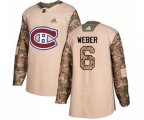Montreal Canadiens #6 Shea Weber Authentic Camo Veterans Day Practice NHL Jersey