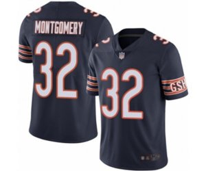 Chicago Bears #32 David Montgomery Navy Blue Team Color Vapor Untouchable Limited Player Football Jersey