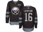 Adidas Buffalo Sabres #16 Pat Lafontaine Authentic Black 1917-2017 100th Anniversary NHL Jersey