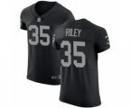 Oakland Raiders #35 Curtis Riley Black Team Color Vapor Untouchable Elite Player Football Jersey
