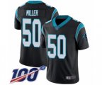 Carolina Panthers #50 Christian Miller Black Team Color Vapor Untouchable Limited Player 100th Season Football Jersey