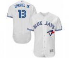 Toronto Blue Jays #13 Lourdes Gurriel Jr. White Home Flex Base Authentic Collection Baseball Player Jersey