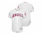 Los Angeles Angels of Anaheim Blank White Home 2016 Mother Day Flex Base Jersey