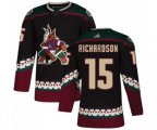 Arizona Coyotes #15 Brad Richardson Premier Black Alternate Hockey Jersey