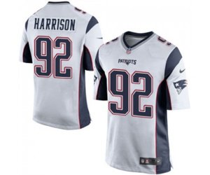 New England Patriots #92 James Harrison Game White Football Jersey