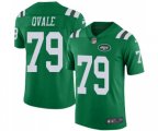 New York Jets #79 Brent Qvale Elite Green Rush Vapor Untouchable Football Jersey