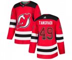New Jersey Devils #49 Eric Tangradi Authentic Red Drift Fashion Hockey Jersey