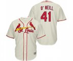 St. Louis Cardinals #41 Tyler O'Neill Replica Cream Alternate Cool Base Baseball Jersey