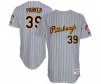 Pittsburgh Pirates #39 Dave Parker Authentic Grey 1997 Turn Back The Clock Baseball Jersey