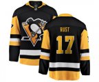 Pittsburgh Penguins #17 Bryan Rust Fanatics Branded Black Home Breakaway NHL Jersey