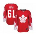 Toronto Maple Leafs #61 Nic Petan Authentic Red Alternate Hockey Jersey
