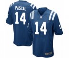 Indianapolis Colts #14 Zach Pascal Game Royal Blue Team Color Football Jersey