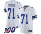 Dallas Cowboys #71 La'el Collins White Vapor Untouchable Limited Player 100th Season Football Jersey