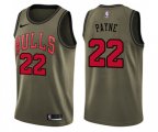 Nike Chicago Bulls #22 Cameron Payne Swingman Green Salute to Service NBA Jersey