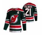 New Jersey Devils #21 Kyle Palmieri Green 2020-21 Reverse Retro Alternate Hockey Jersey