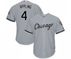 Chicago White Sox #4 Luke Appling Grey Road Flex Base Authentic Collection Baseball Jersey