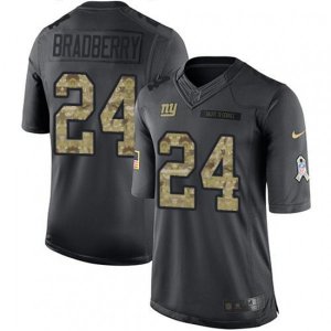 New York Giants #24 James Bradberry Black Stitched NFL Limited 2016 Salute to Service Jersey