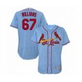 St. Louis Cardinals #67 Justin Williams Light Blue Alternate Flex Base Authentic Collection Baseball Player Jersey