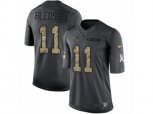 New England Patriots #11 Drew Bledsoe Limited Black 2016 Salute to Service NFL Jersey