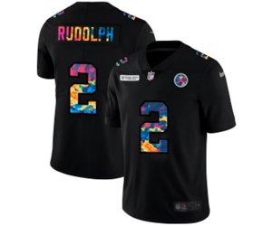 Pittsburgh Steelers #2 Mason Rudolph Multi-Color Black 2020 NFL Crucial Catch Vapor Untouchable Limited Jersey
