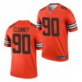 Cleveland Browns #90 Jadeveon Clowney Nike Orange 2021 Inverted Legend Jersey