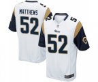 Los Angeles Rams #52 Clay Matthews Game White Football Jersey