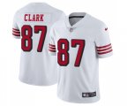 San Francisco 49ers #87 Dwight Clark Limited White Rush Vapor Untouchable Football Jersey