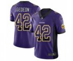 Minnesota Vikings #42 Ben Gedeon Limited Purple Rush Drift Fashion NFL Jersey