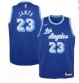Los Angeles Lakers #23 LeBron James Swingman Blue NBA Jersey