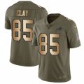 Buffalo Bills #85 Charles Clay Limited Olive Gold 2017 Salute to Service NFL Jersey