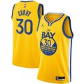 Golden State Warriors #30 Stephen Curry Jordan Brand Gold 2020-21 Swingman Jersey