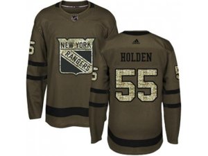 Adidas New York Rangers #55 Nick Holden Green Salute to Service Stitched NHL Jersey