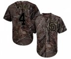 San Diego Padres #4 Wil Myers Authentic Camo Realtree Collection Flex Base Baseball Jersey