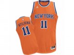 New York Knicks #11 Frank Ntilikina Swingman Orange Alternate NBA Jersey