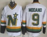 Dallas Stars #9 Mike Modano Stitched White Hockey Jersey