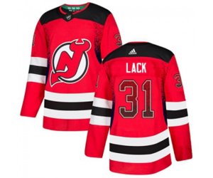New Jersey Devils #31 Eddie Lack Authentic Red Drift Fashion Hockey Jersey