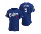 Los Angeles Dodgers Corey Seager Nike Royal 2020 World Series Authentic Jersey