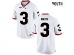 Youth Georgia Bulldogs Todd Gurley II #3 College Football Limited Jerseys - White